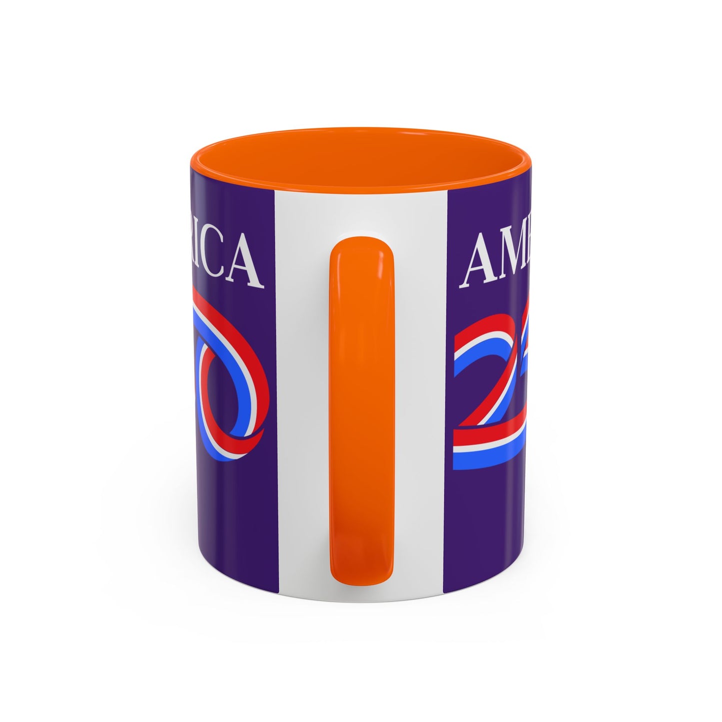 America 250 Dark Purple Accent Mug by theGreenDragonTavern.shop