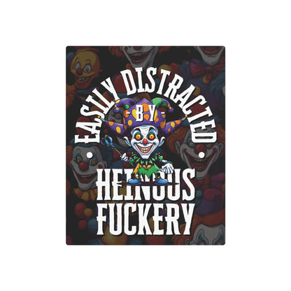 Easily Distracted by Heinous Fuckery Little Jincs Metal Art Sign by theGreenDragonTavern.shop
