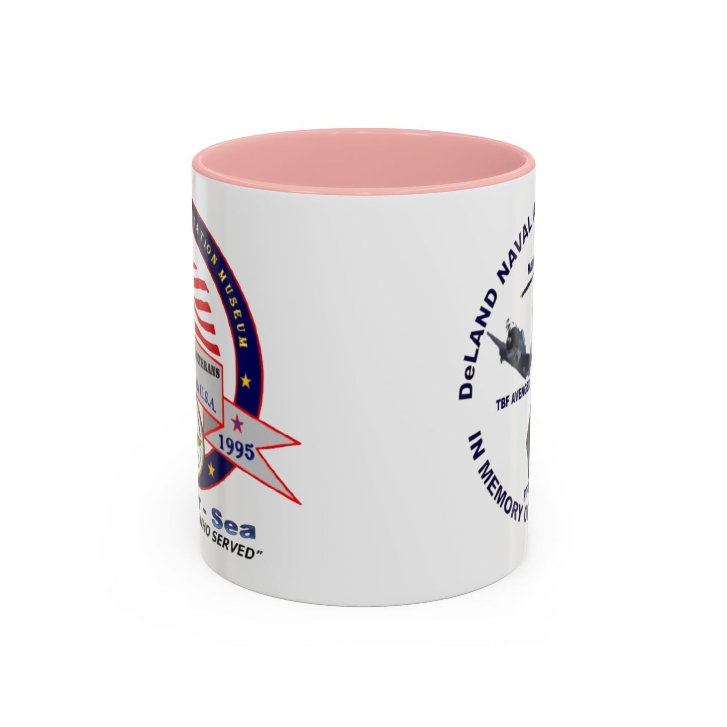 DNASM 2-sided, Founding & Student Art White Accent Mug by theGreenDragonTavern.shop