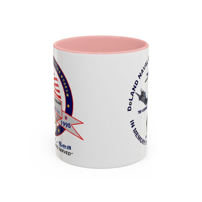 DNASM 2-sided, Founding & Student Art White Accent Mug by theGreenDragonTavern.shop