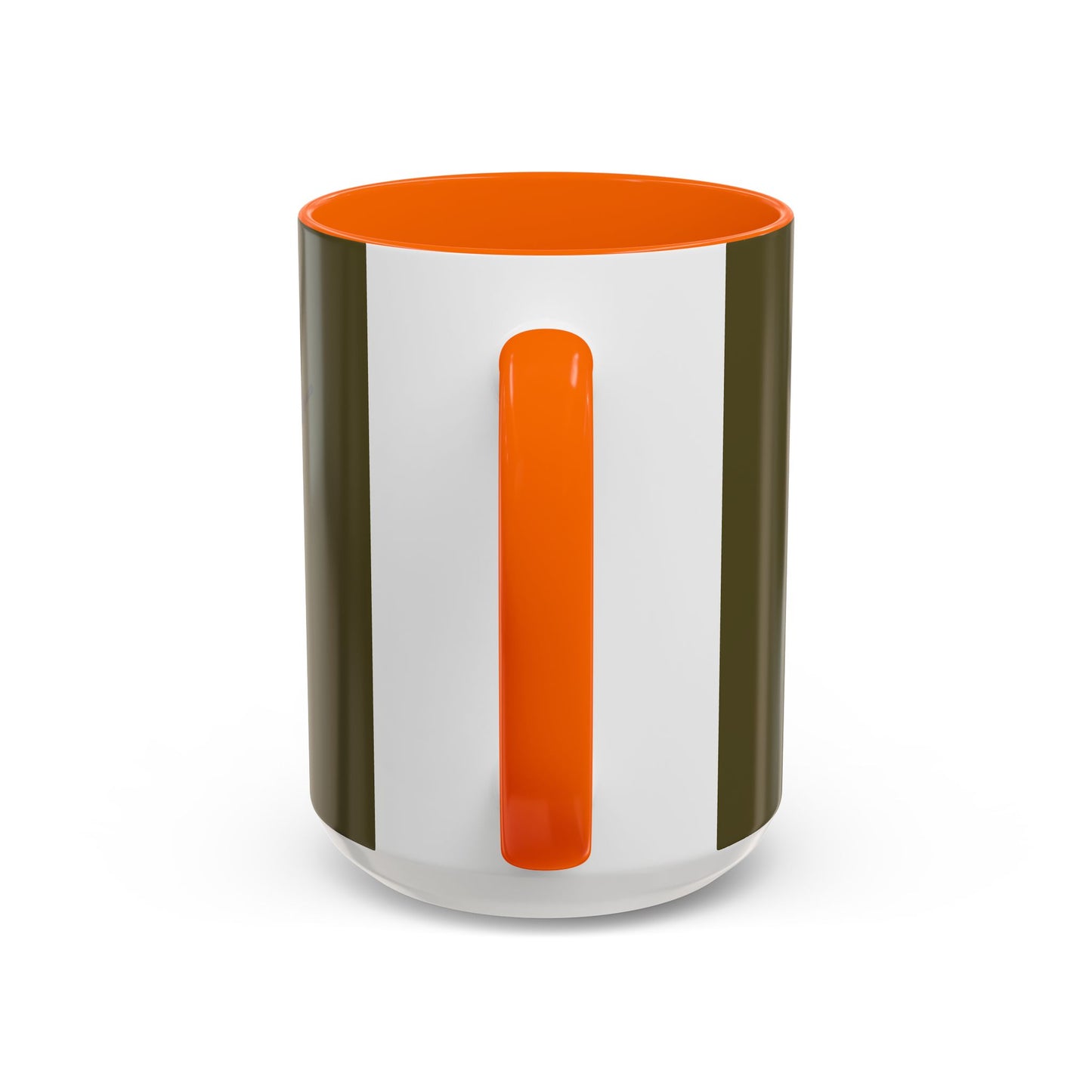 Hula Girl Packin' Heat Dark Green Accent Mug by theGreenDragonTavern.shop