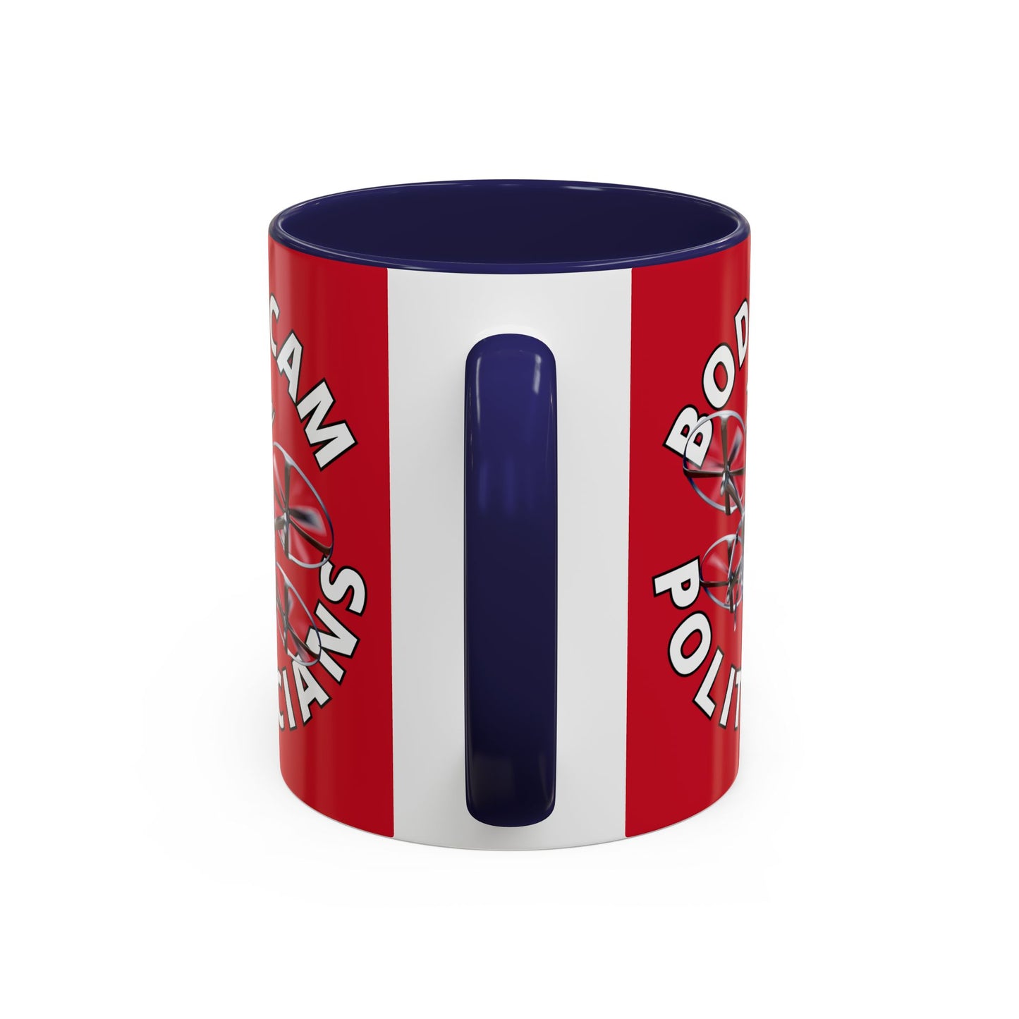 Bodycam the Politicians Drone Red Accent Mug by theGreenDragonTavern.shop