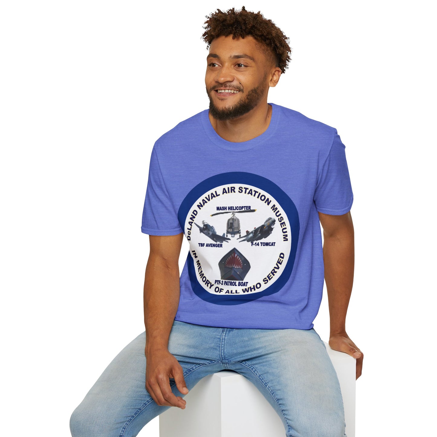 DNASM Student Art Navy Frame Lighter colors Unisex T-Shirt by theGreenDragonTavern.shop