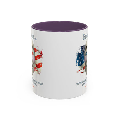 Ronald Reagan Freedom Vendetta White Accent Mug by theGreenDragonTavern.shop
