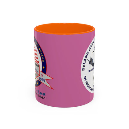 DNASM 2-sided, Founding & Student Art w/WhiteBG Pink Accent Mug by theGreenDragonTavern.shop