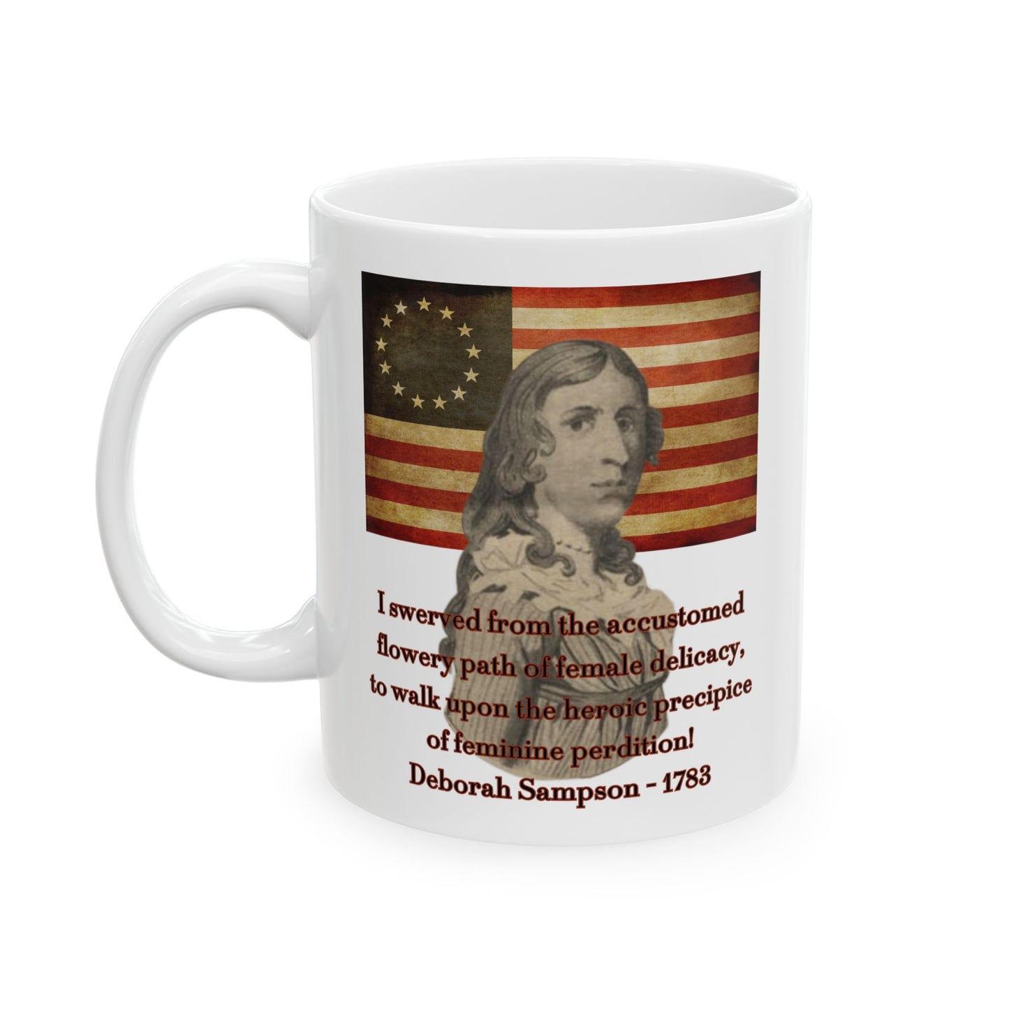 Deborah Sampson, America's Mulan White Mug by theGreenDragonTavern.shop