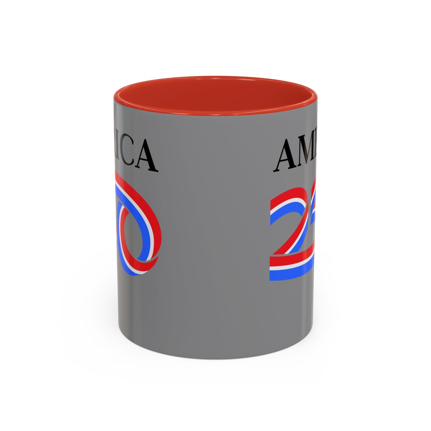 America 250 Grey Accent Mug by theGreenDragonTavern.shop
