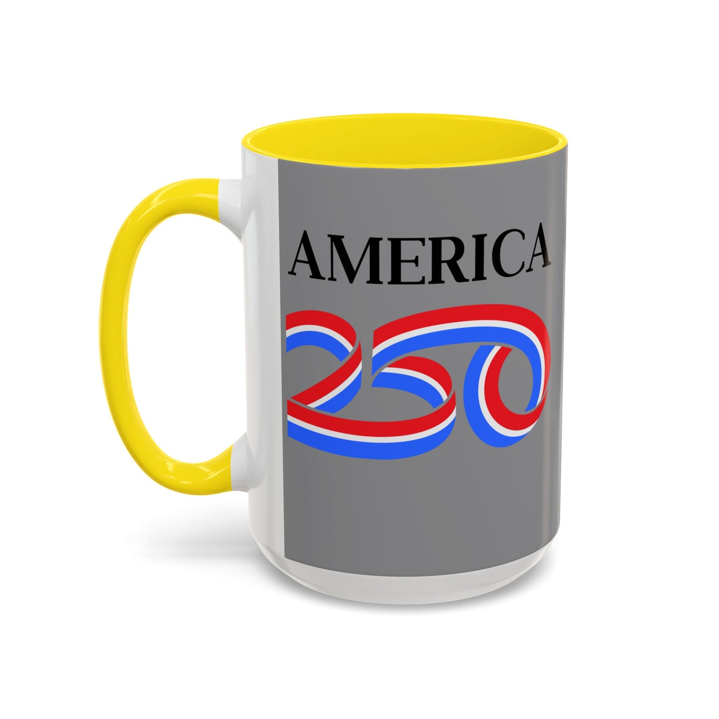 America 250 Grey Accent Mug by theGreenDragonTavern.shop