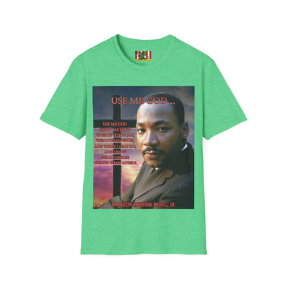 Use Me God, MLK Jr Dark colors Unisex T-Shirt by theGreenDragonTavern.shop