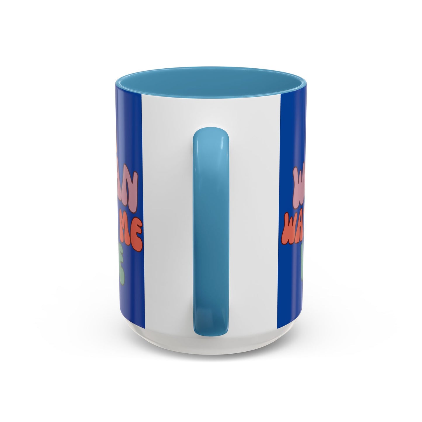 I Am Woman Watch Me Vote Dark Blue Accent Mug by theGreenDragonTavern.shop