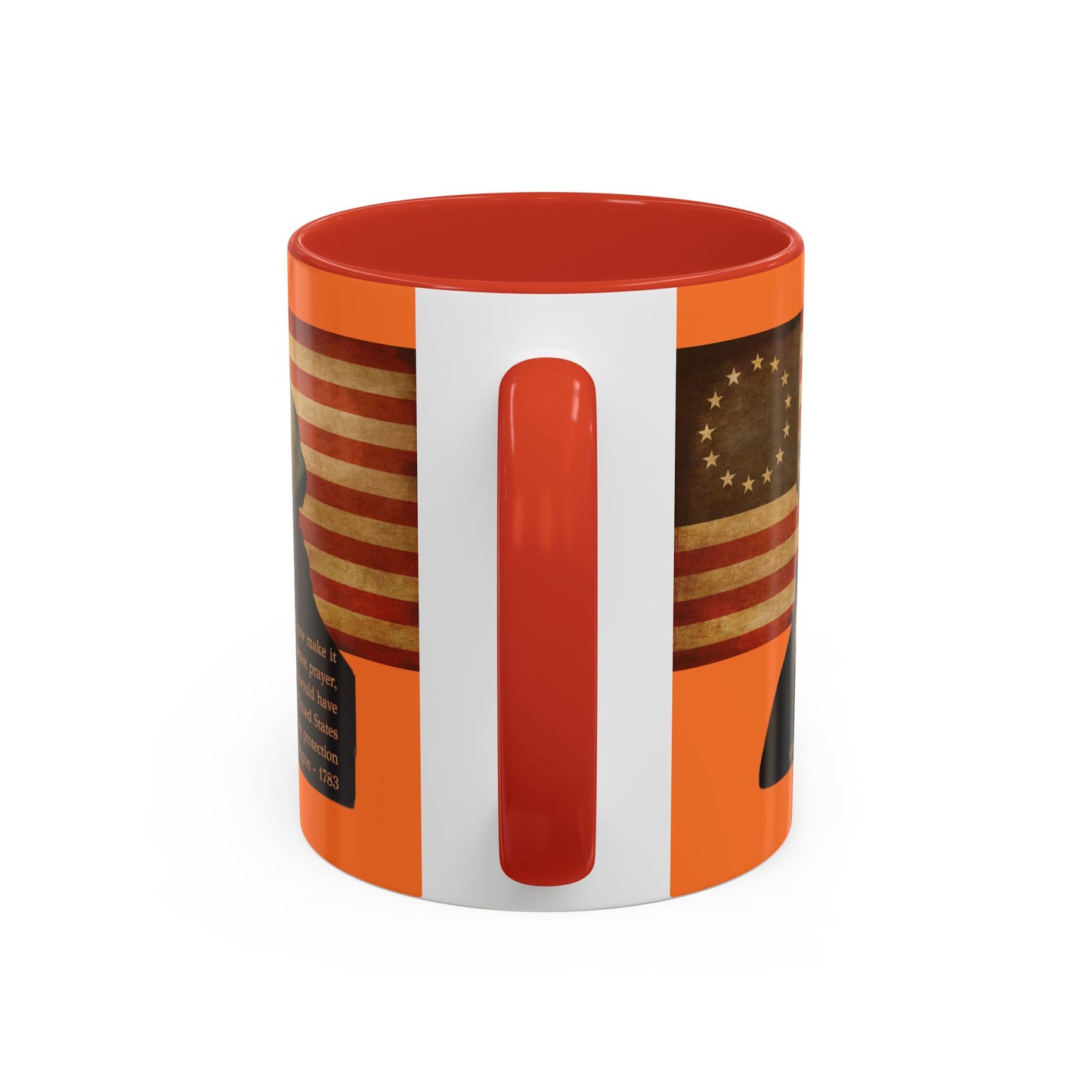 Washington's Earnest Prayer Orange Accent Mug by theGreenDragonTavern.shop