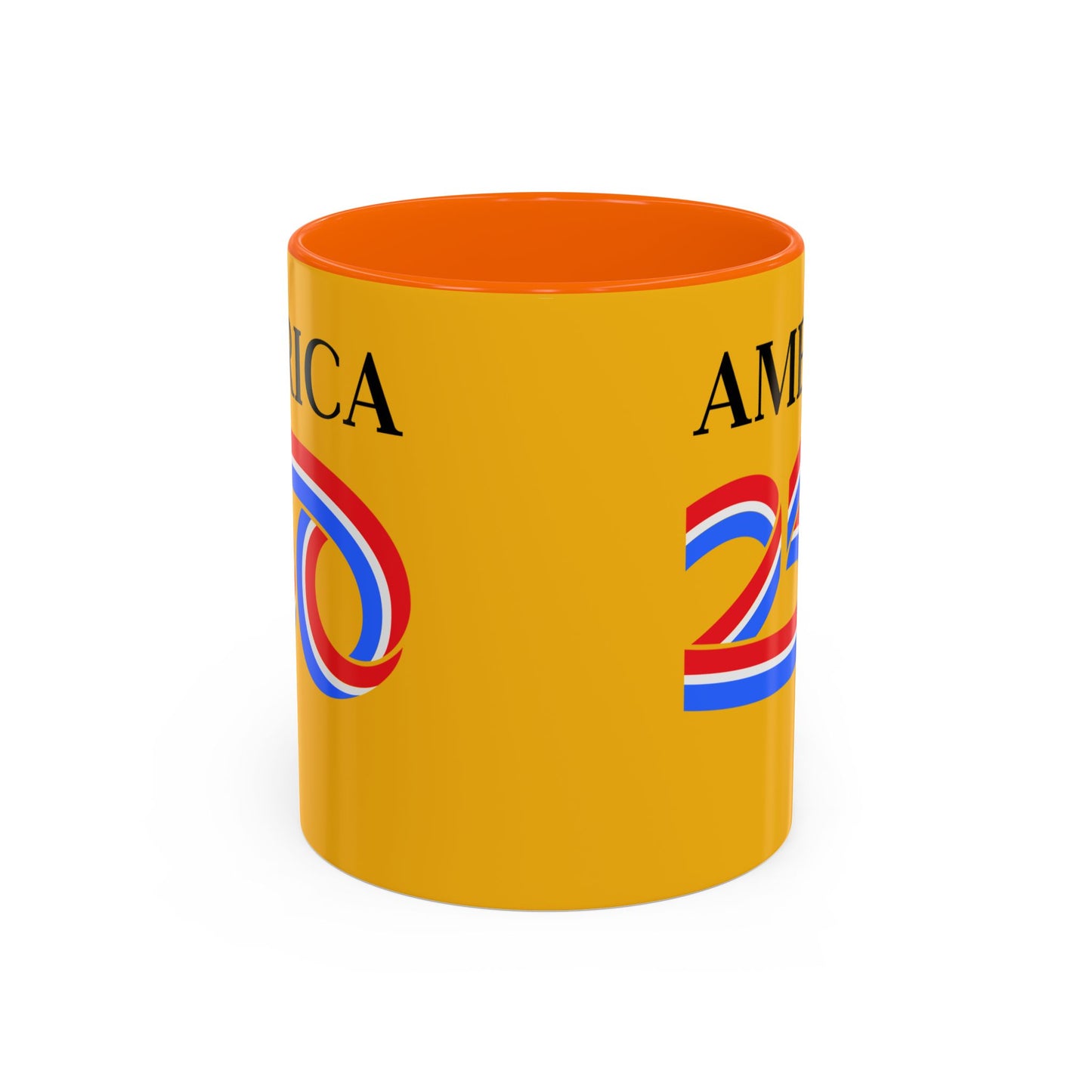 America 250 Yellow Accent Mug by theGreenDragonTavern.shop