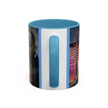 Use Me God, MLK Jr Blue Accent Mug by theGreenDragonTavern.shop