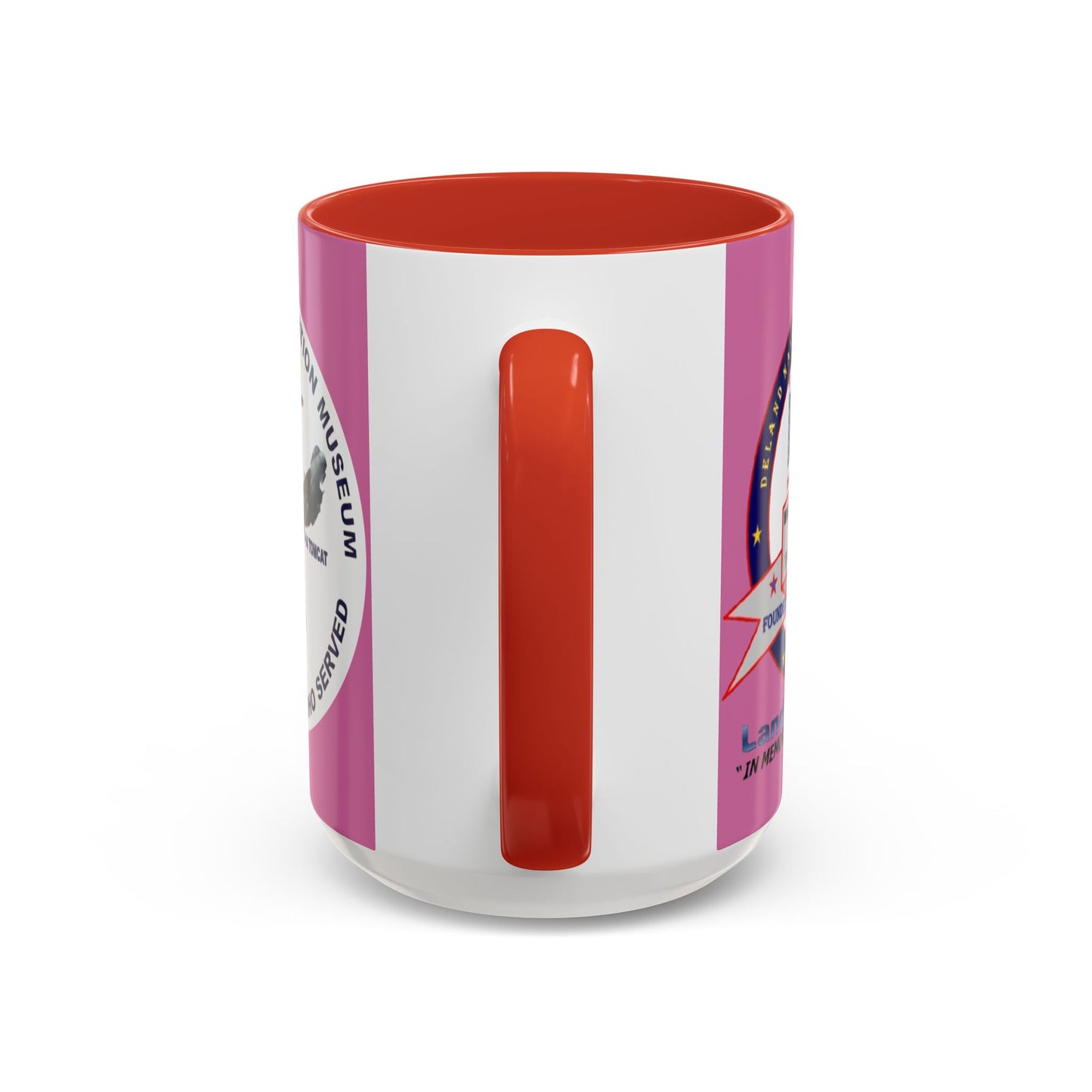 DNASM 2-sided, Founding & Student Art w/WhiteBG Pink Accent Mug by theGreenDragonTavern.shop