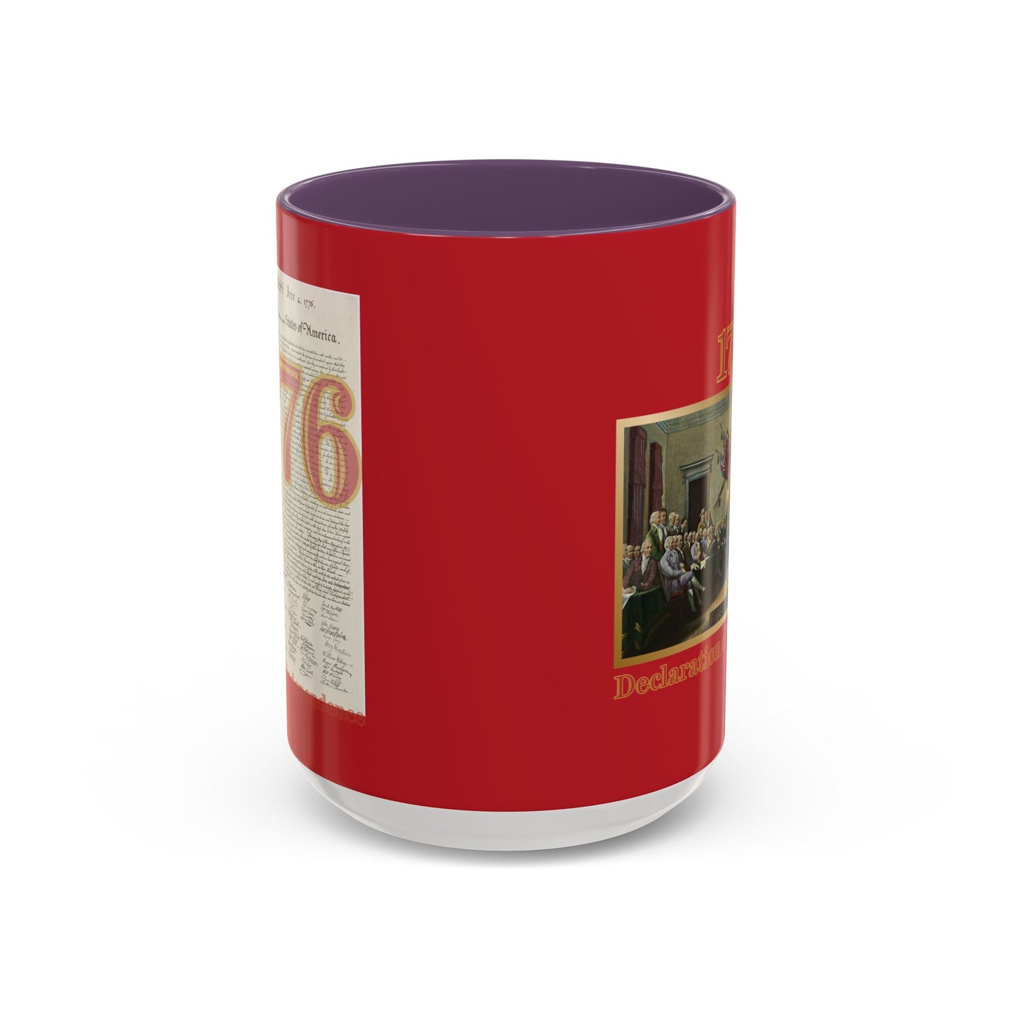 Declaration of Independence Red Accent Mug by theGreenDragonTavern.shop