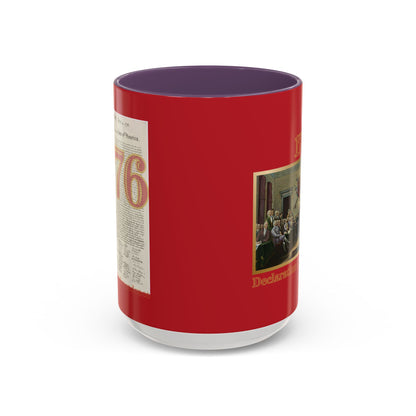 Declaration of Independence Red Accent Mug by theGreenDragonTavern.shop