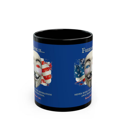 Ronald Reagan Freedom Vendetta Blue Mug by theGreenDragonTavern.shop