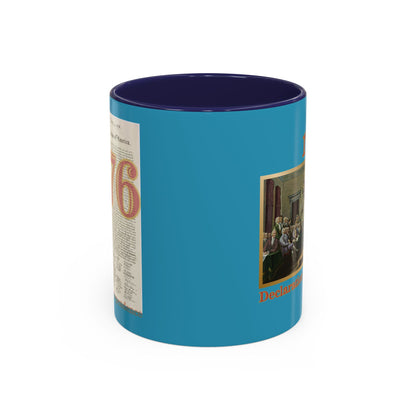 Declaration of Independence Turquoise Accent Mug by theGreenDragonTavern.shop