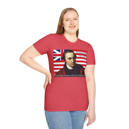 Patrick Henry Light colors Unisex T-Shirt by theGreenDragonTavern.shop