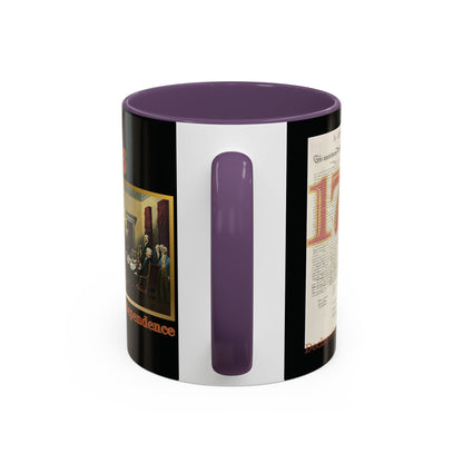 Declaration of Independence Black Accent Mug by theGreenDragonTavern.shop