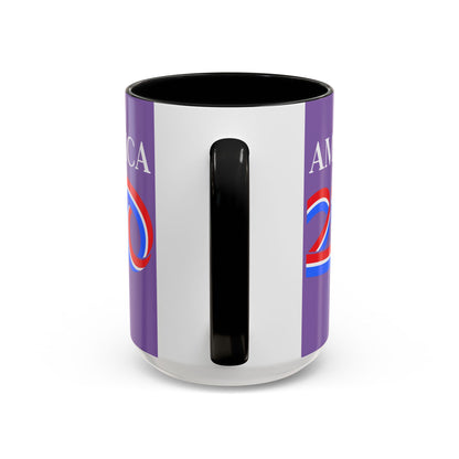 America 250 Light Purple Accent Mug by theGreenDragonTavern.shop