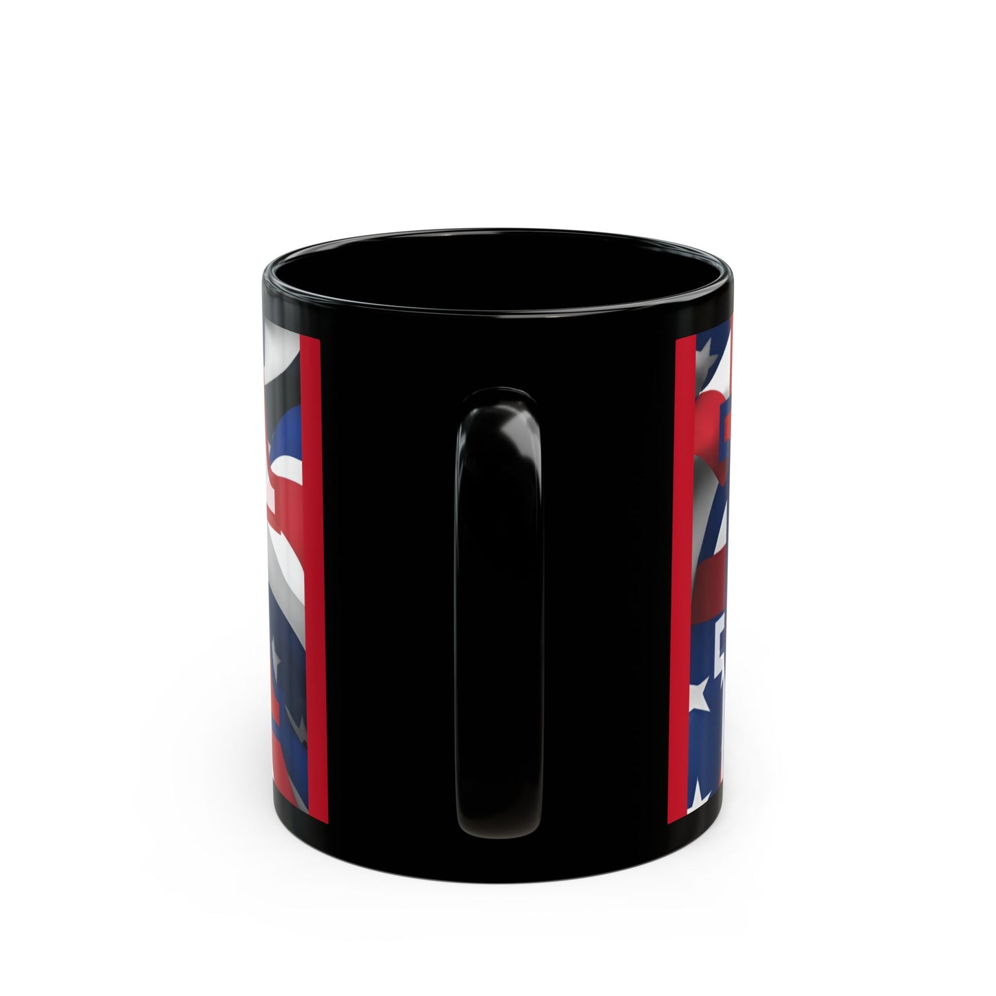 USA! USA! USA Red font Patriot Red Mug by theGreenDragonTavern.shop