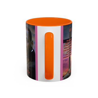 Use Me God, MLK Jr Pink Accent Mug by theGreenDragonTavern.shop