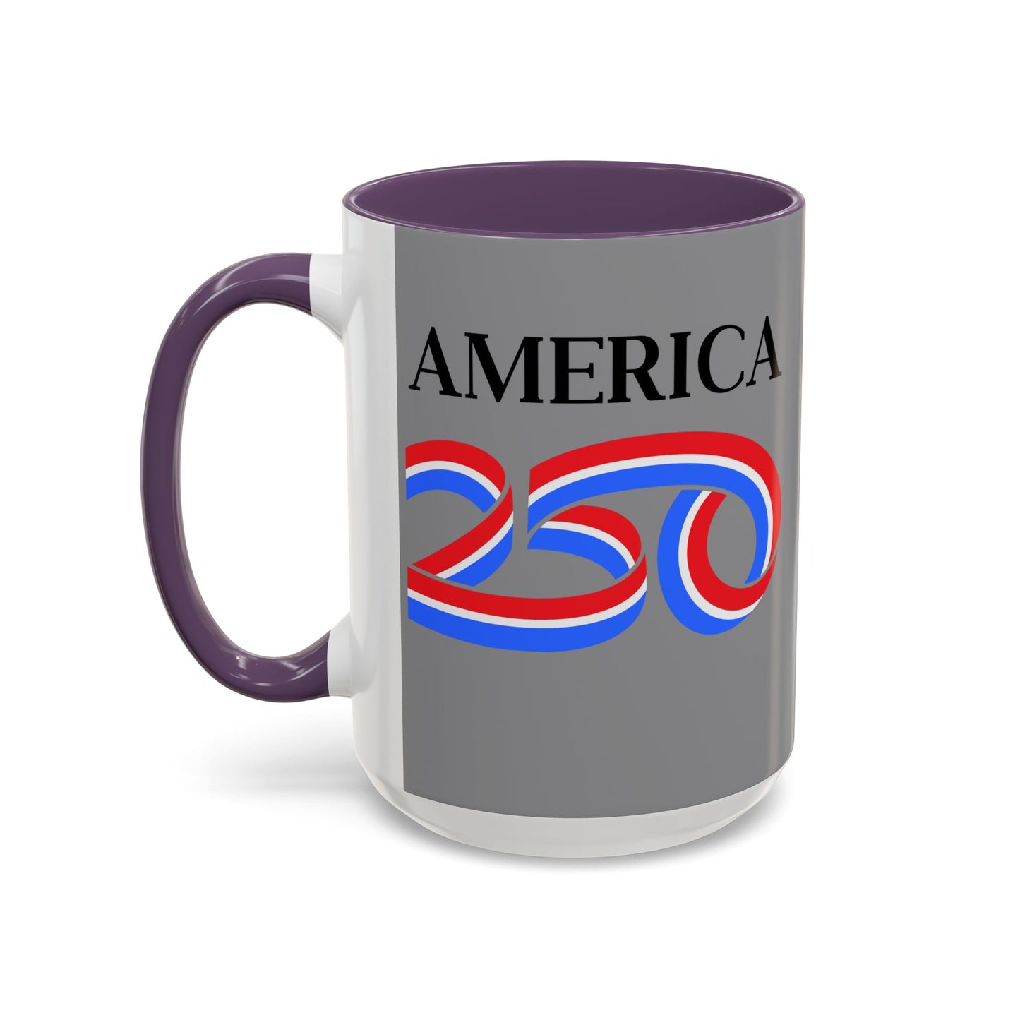 America 250 Grey Accent Mug by theGreenDragonTavern.shop