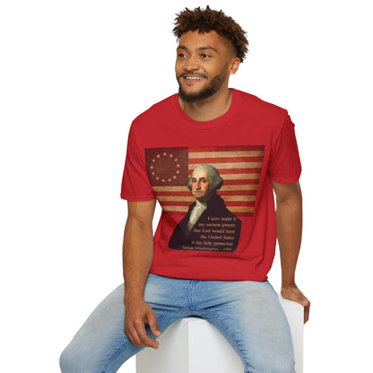 Washington's Earnest Prayer Light colors Unisex T-Shirt by theGreenDragonTavern.shop