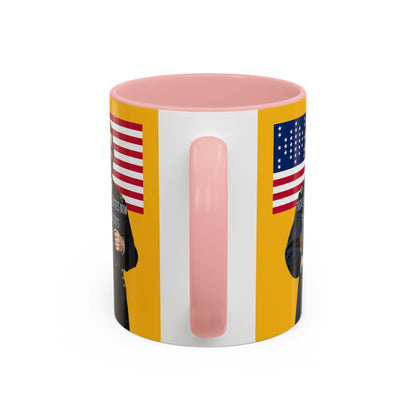 "Traitors and Patriots" Ulysses Grant Yellow Accent Mug by theGreenDragonTavern.shop