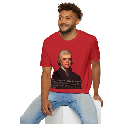 We hold these truths to be self-evident Light colors Unisex T-Shirt by theGreenDragonTavern.shop