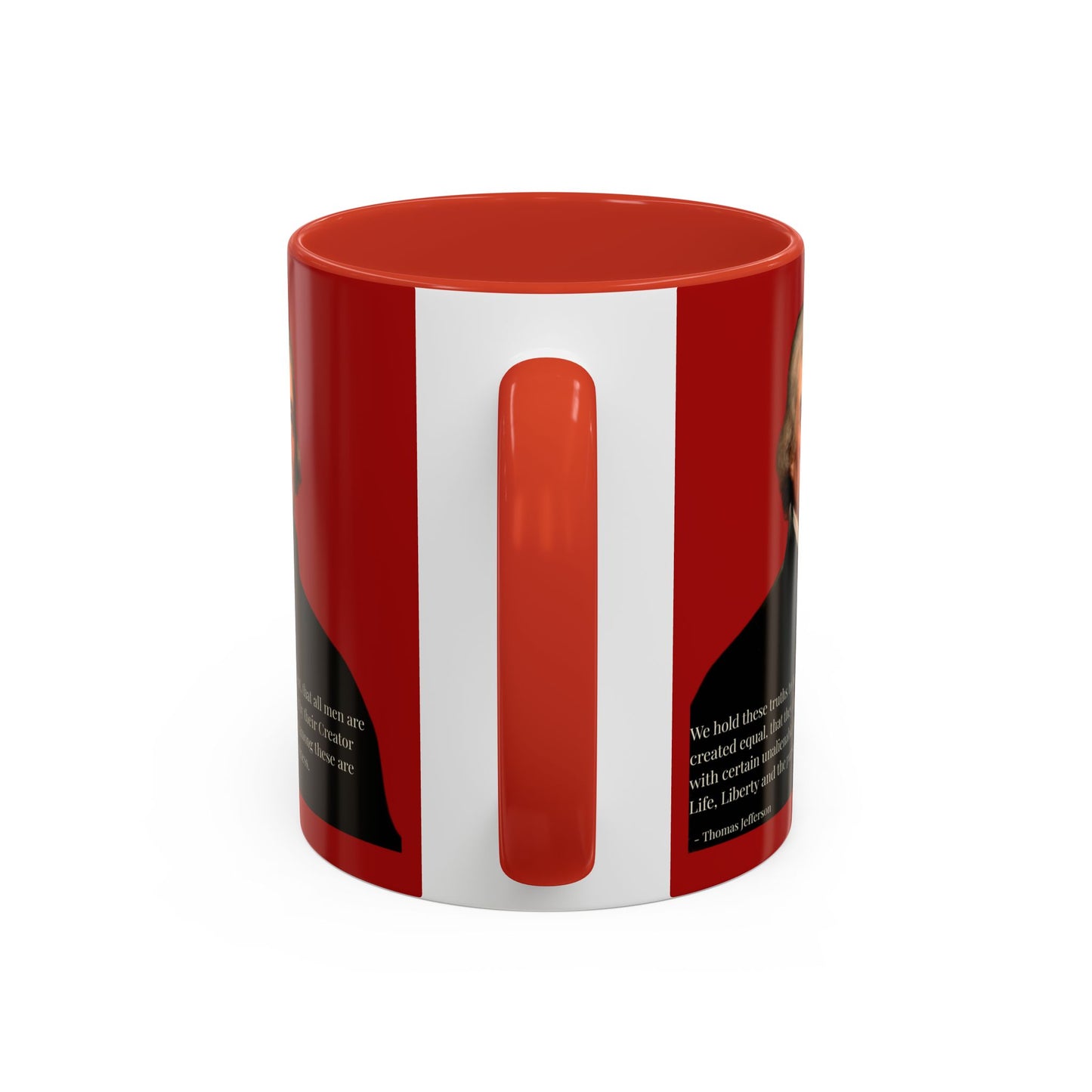 We hold these truths to be self-evident Red Accent Mug by theGreenDragonTavern.shop