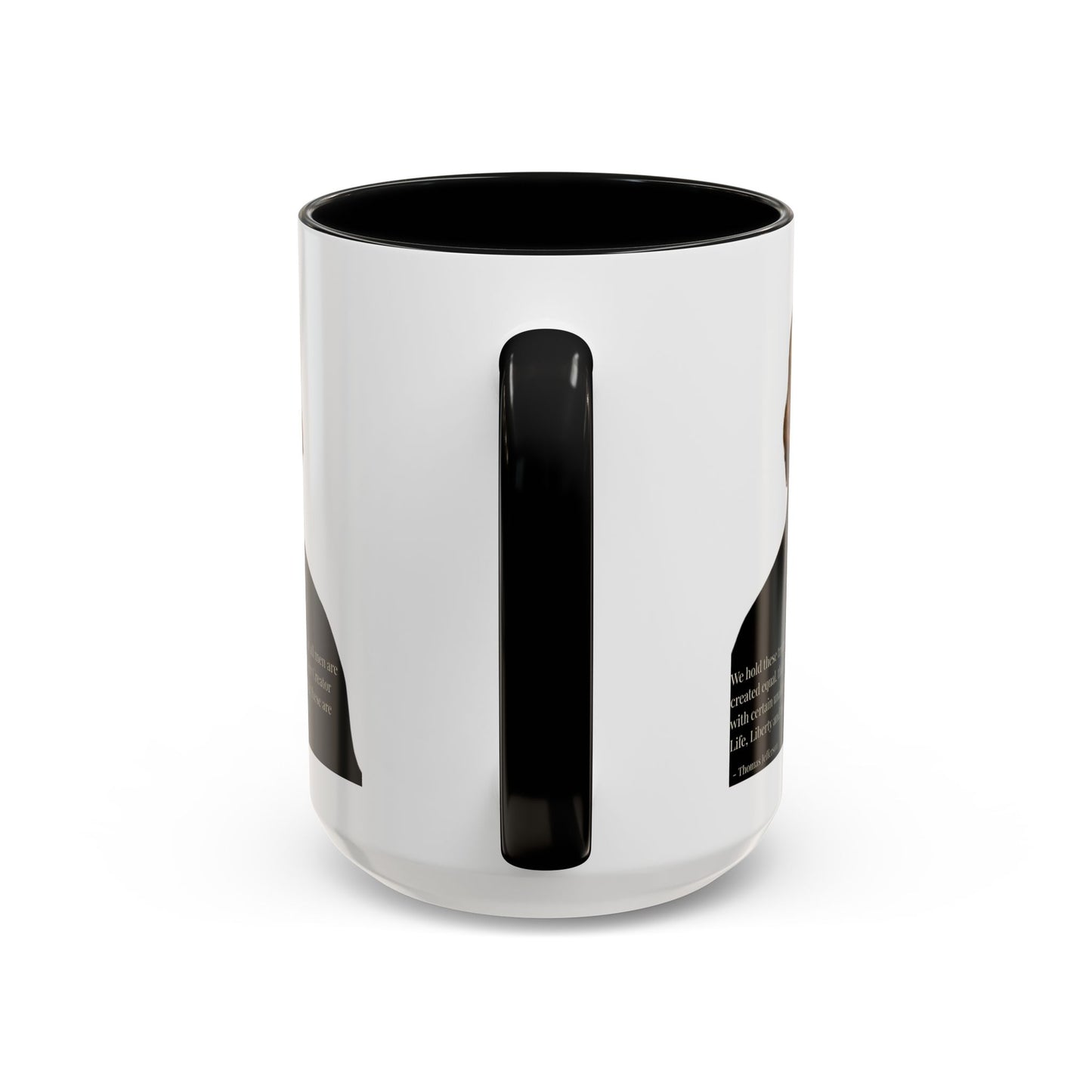 We hold these truths to be self-evident White Accent Mug by theGreenDragonTavern.shop