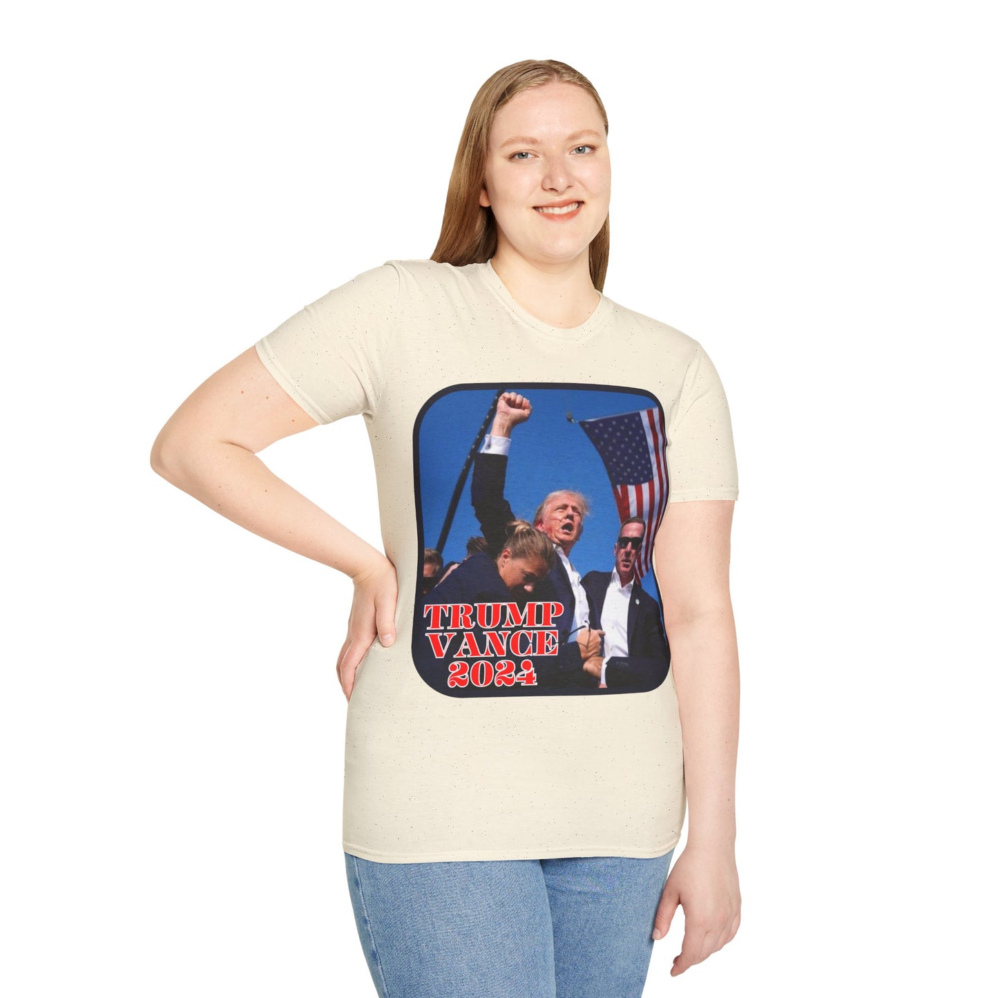 Trump and Vance 2024 Light colors Unisex T-Shirt by theGreenDragonTavern.shop