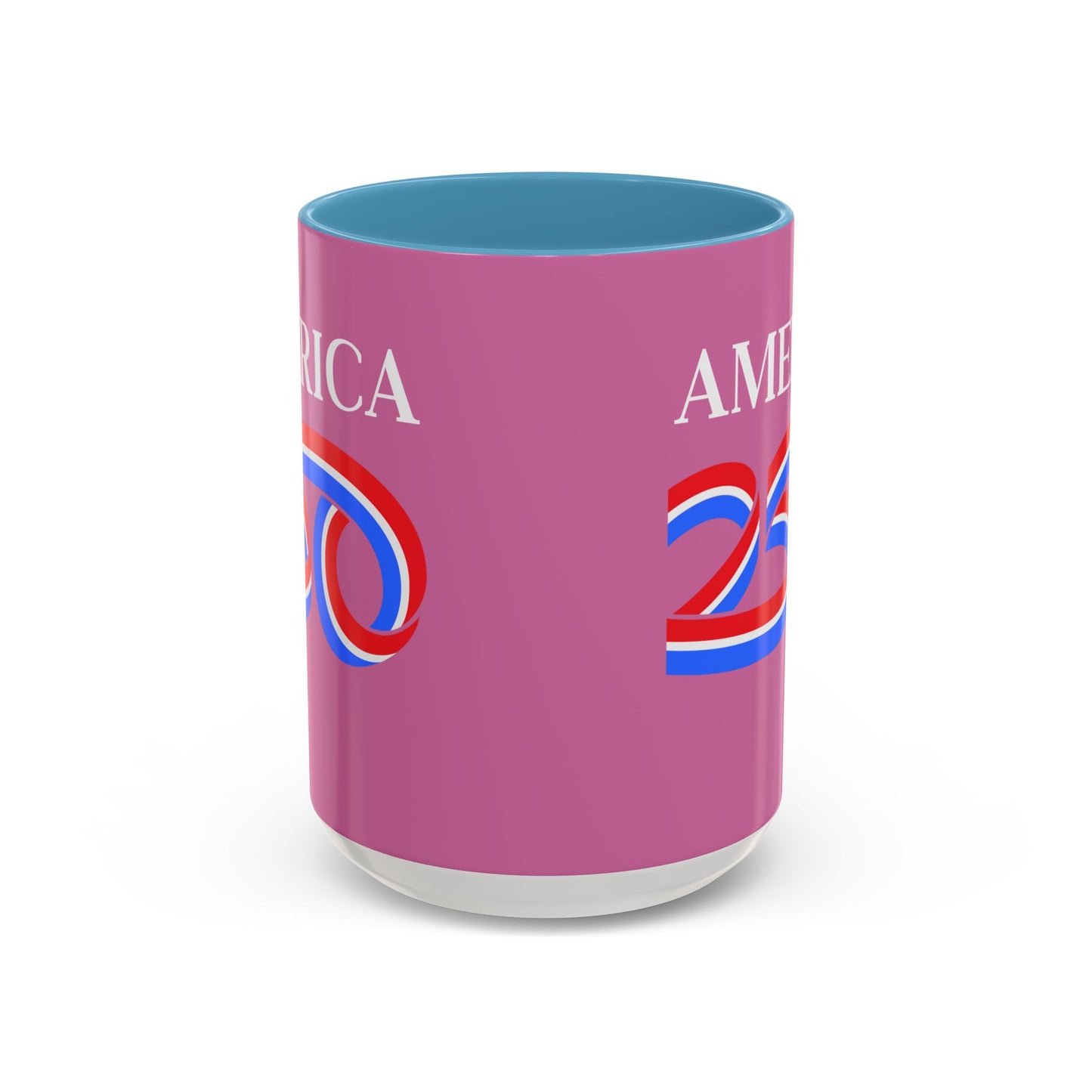 America 250 Pink Accent Mug by theGreenDragonTavern.shop