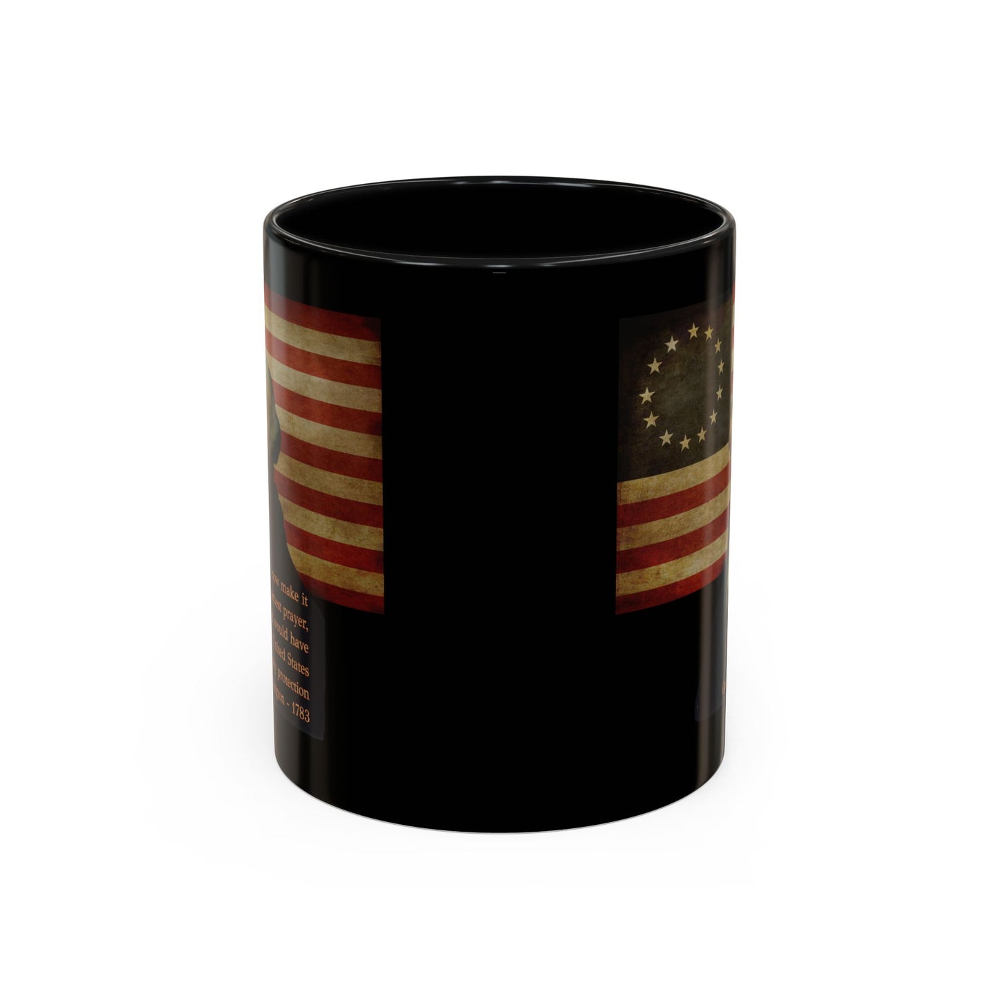 Washington's Earnest Prayer Black Accent Mug by theGreenDragonTavern.shop