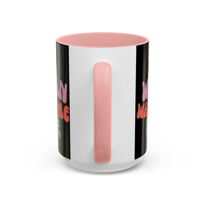 I Am Woman Watch Me Vote Black Accent Mug by theGreenDragonTavern.shop