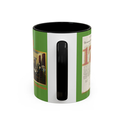 Declaration of Independence Green Accent Mug by theGreenDragonTavern.shop