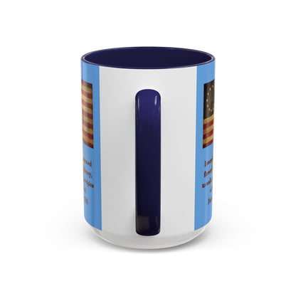 Deborah Sampson, America's Mulan Light Blue Accent Mug by theGreenDragonTavern.shop