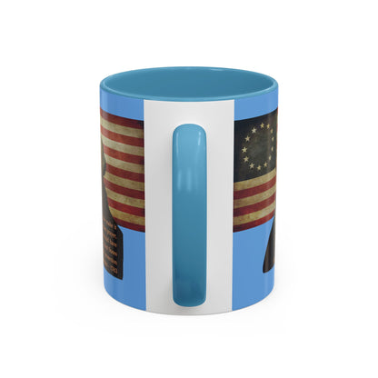 Washington's Earnest Prayer Light Blue Accent Mug by theGreenDragonTavern.shop
