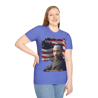 "I Have a Dream" MLKJr Light colors Unisex T-Shirt by theGreenDragonTavern.shop
