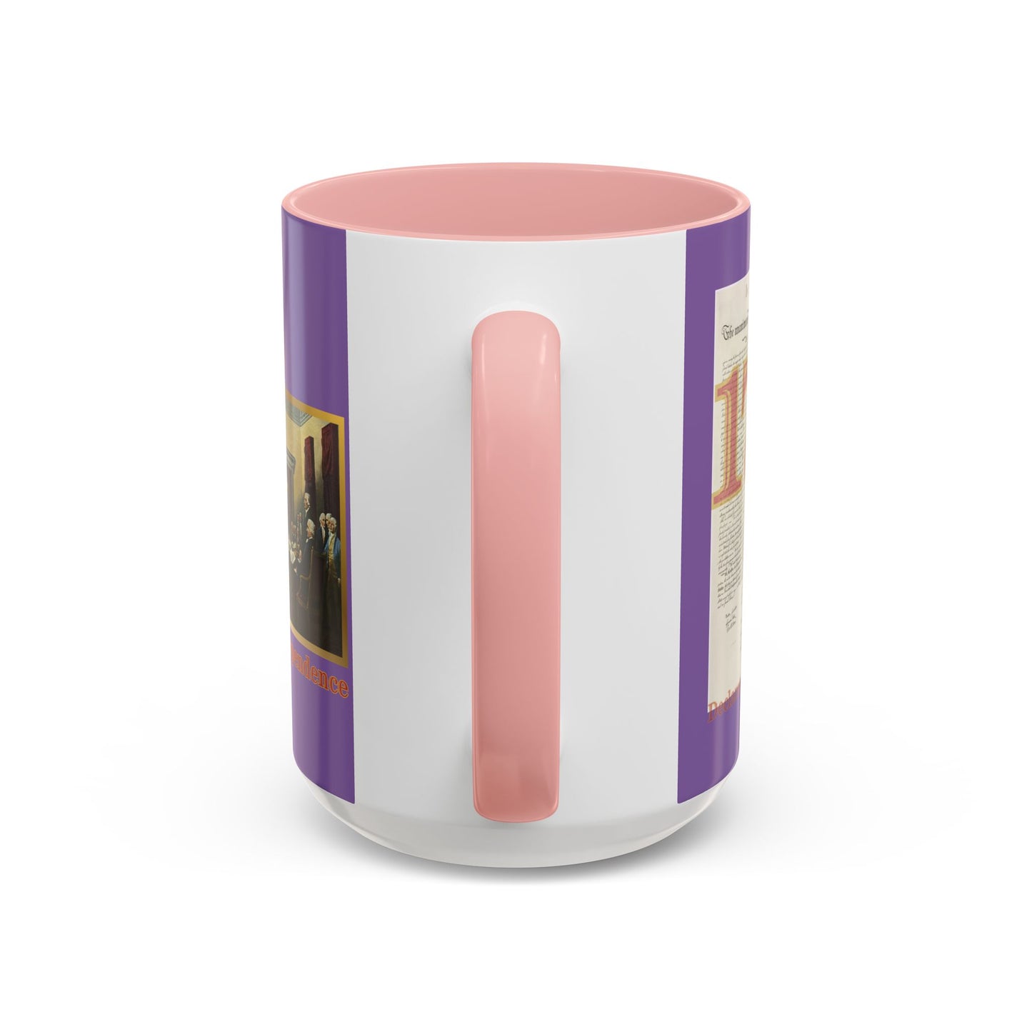 Declaration of Independence Light Purple Accent Mug by theGreenDragonTavern.shop
