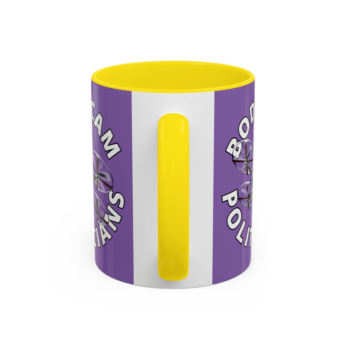 Bodycam the Politicians Drone Light Purple Accent Mug by theGreenDragonTavern.shop