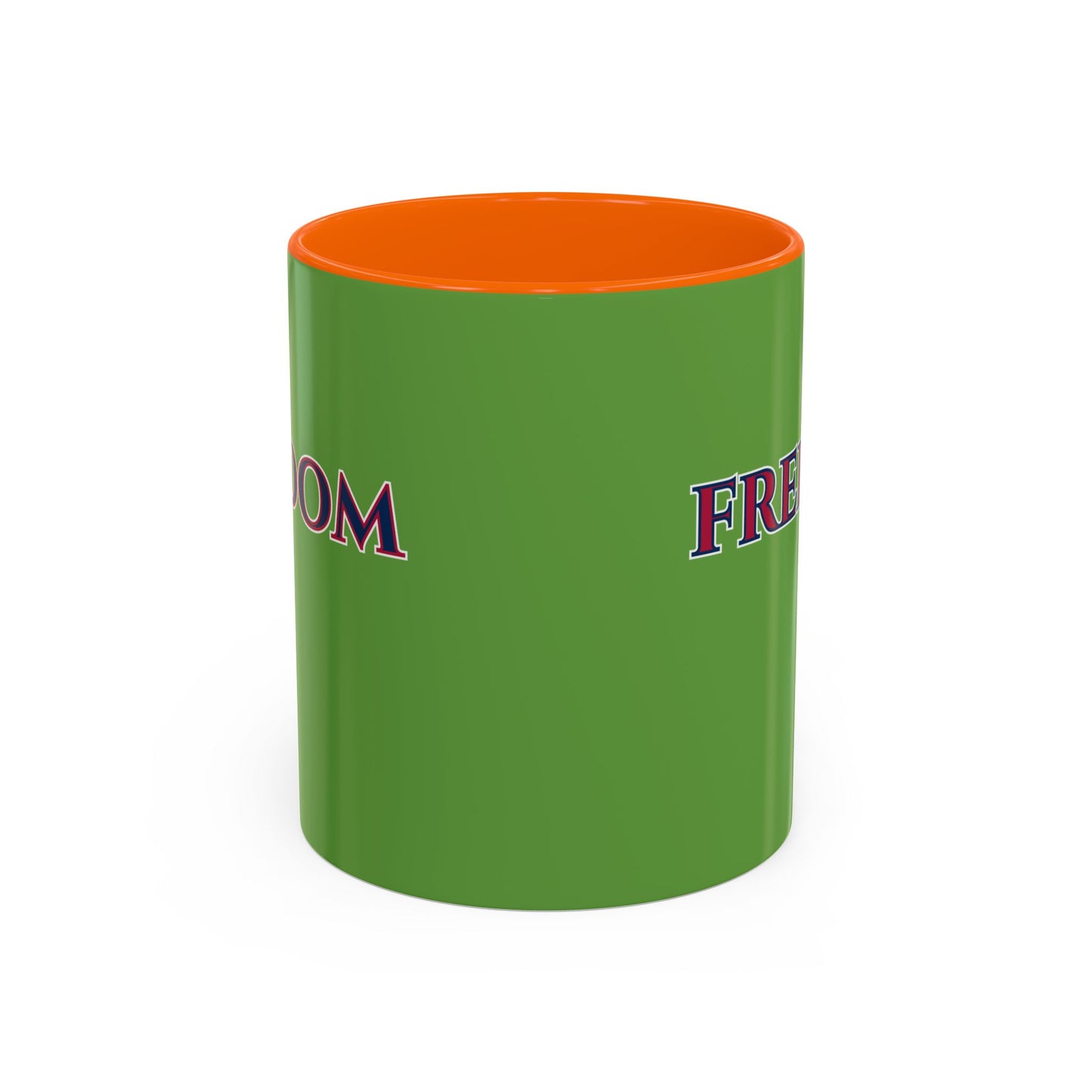 Freedom, Green Accent Mug by theGreenDragonTavern.shop