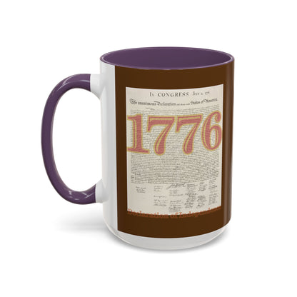 Declaration of Independence Brown Accent Mug by theGreenDragonTavern.shop