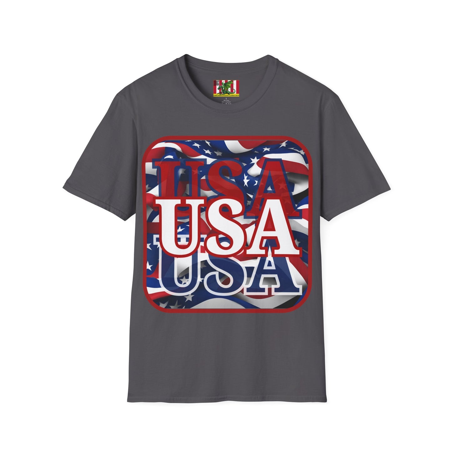 Red WHITE and Blue USA Patriot Dark colors Unisex T-Shirt by theGreenDragonTavern.shop