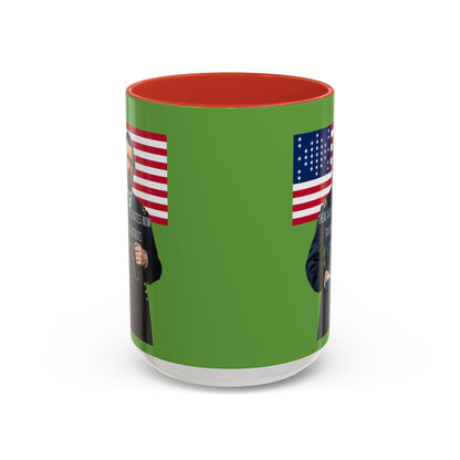 "Traitors and Patriots" Ulysses Grant Green Accent Mug by theGreenDragonTavern.shop