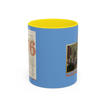 Declaration of Independence Light Blue Accent Mug by theGreenDragonTavern.shop