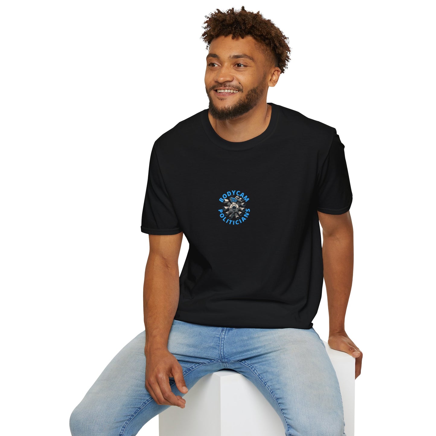 2-sided, Bodycam the Politicians Cameras Dark colors Unisex T-Shirt by theGreenDragonTavern.shop