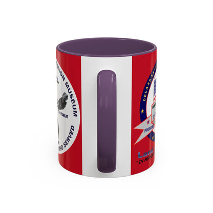 DNASM 2-sided, Founding & Student Art w/WhiteBG Red Accent Mug by theGreenDragonTavern.shop
